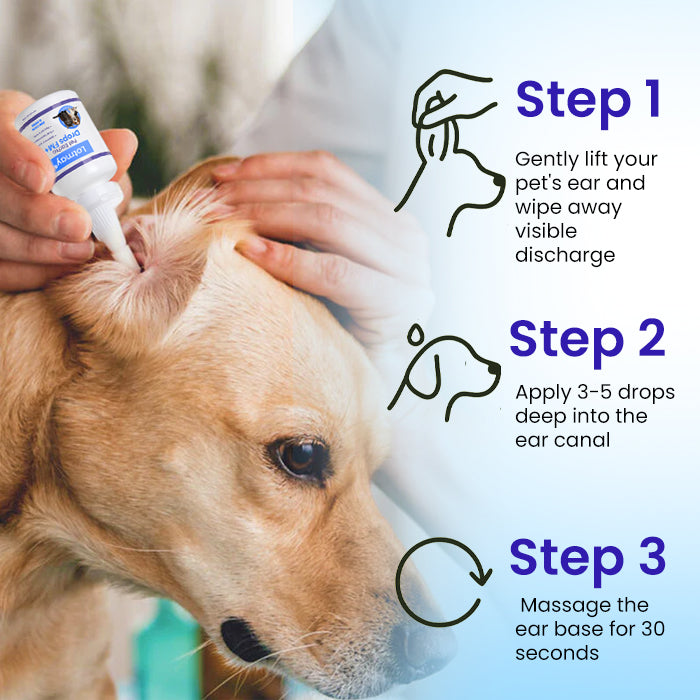 🧴Lotmay® Pet EarPro Drops FM+for Dogs & Cats🐾Vet-Formula for Bacteria, Yeast & Mites