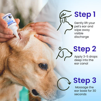 🧴Lotmay® Pet EarPro Drops FM+for Dogs & Cats🐾Vet-Formula for Bacteria, Yeast & Mites