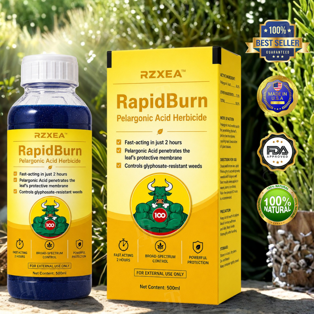 ⏱️ Works in 2H｜RZXEA™ RapidBurn Pelargonic Acid Herbicide