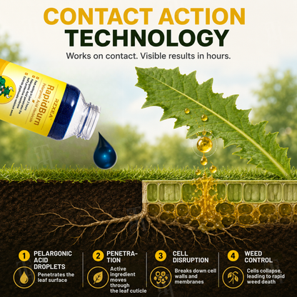 ⏱️ Works in 2H｜RZXEA™ RapidBurn Pelargonic Acid Herbicide