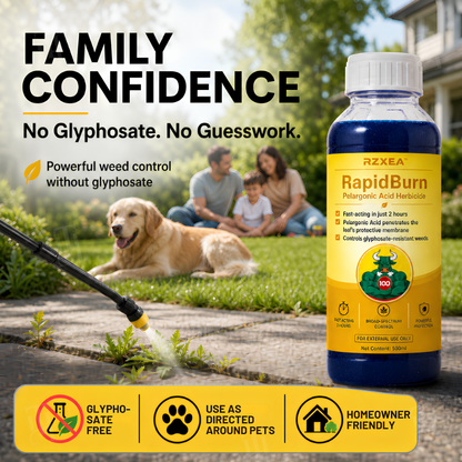 ⏱️ Works in 2H｜RZXEA™ RapidBurn Pelargonic Acid Herbicide