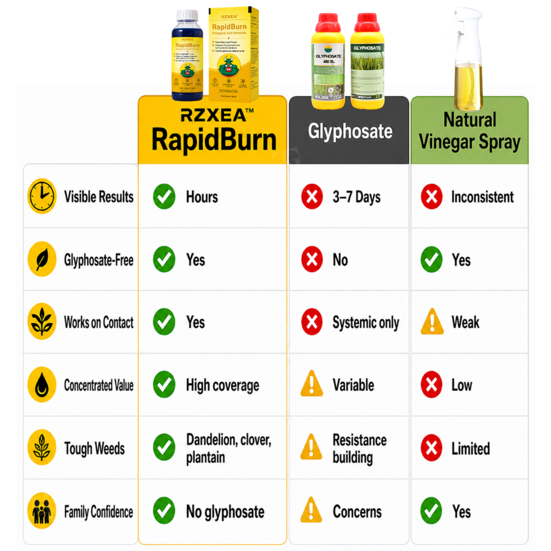 ⏱️ Works in 2H｜RZXEA™ RapidBurn Pelargonic Acid Herbicide
