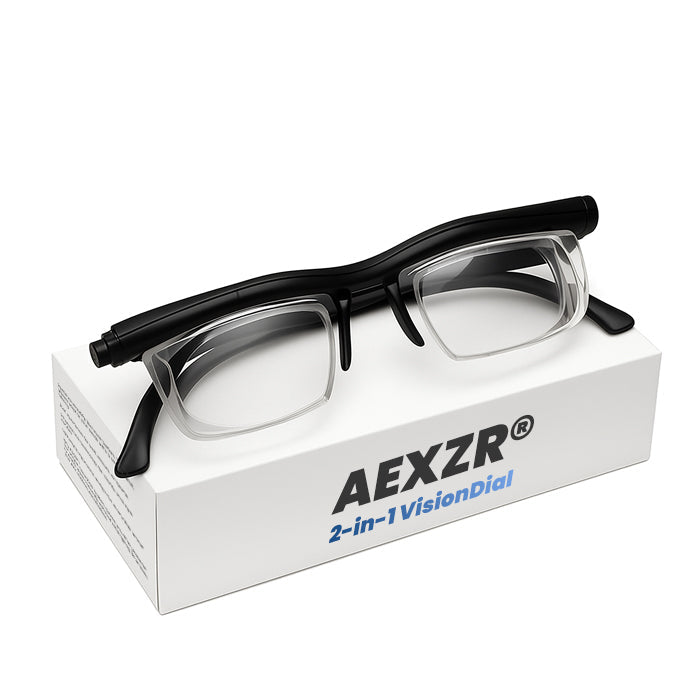 🏆Official Store | AEXZR® 2in1 VisionDial Adjustable Focus Glasses | Aerospace-Grade Titanium Frame✨