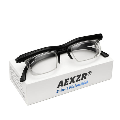 🏆Official Store | AEXZR® 2in1 VisionDial Adjustable Focus Glasses | Aerospace-Grade Titanium Frame✨