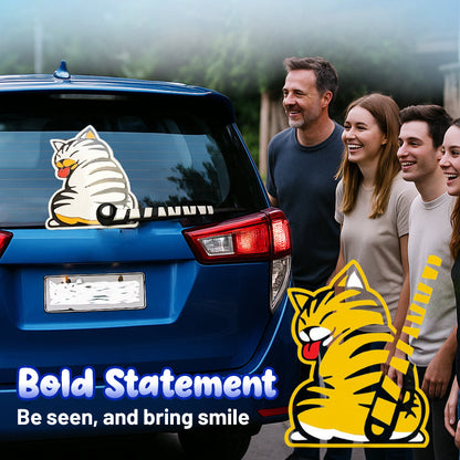 🏆AEXZR® Car Rear Wiper Charming Tail-Wagging Sticker - The Adorable Wag That Turns Heads & Smiles! 🐕✨