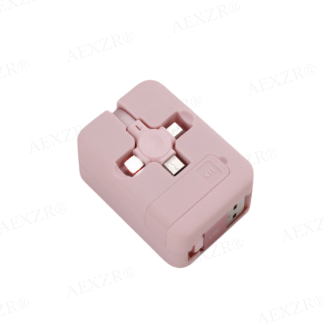 🔋 AEXZR® 𝟛 𝚒𝚗 𝟙 Charging Cable Roll - 🏷️Up to 50% Off, Charge Smarter!