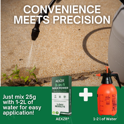🏆AEXZR® 3 in 1 Max Power Herbicide Kill Weeds DEAD in 24 Hours – Organic, Pet-Safe Garden Guardian! 🔥
