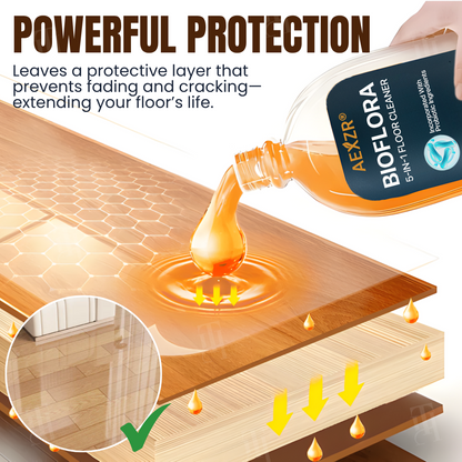 👨‍👩‍👧‍👦AEXZR® BioFlora 5-in-1 Floor Cleaner | 🛡️ 5-Day Protection |👶🐾 Baby & Pet Safe