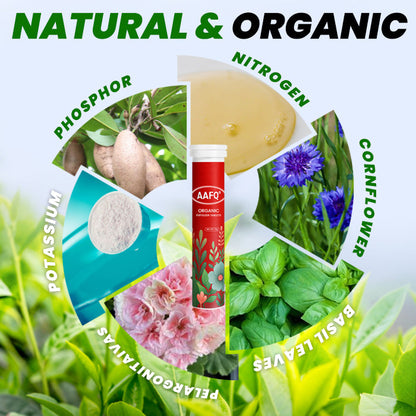 🏆🌱All-in-One Nutrient Boost | AAFQ® Organic Fertilizer Tablets- Slow Release Plant Food for 60 Days⭐️