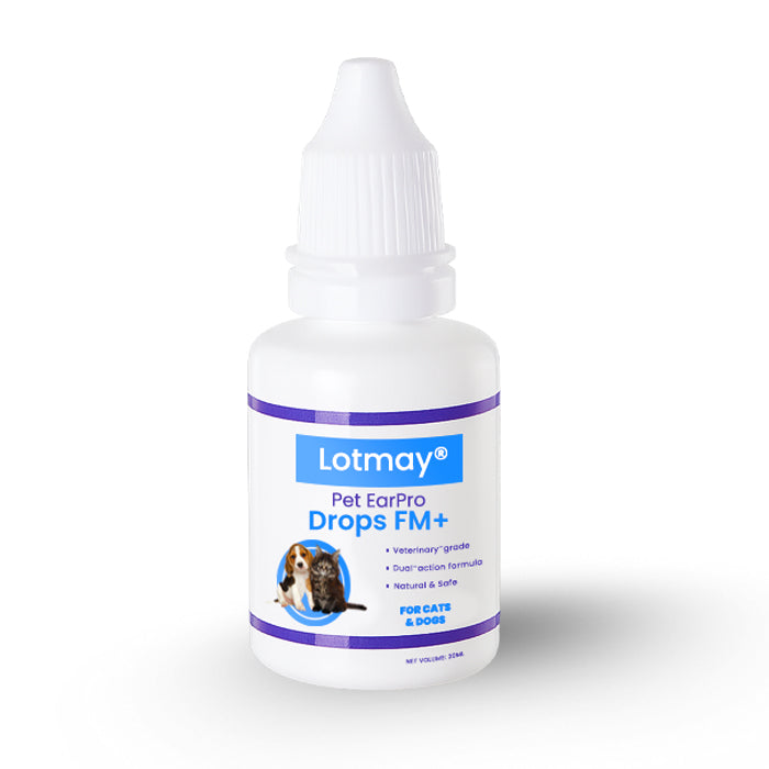🧴Lotmay® Pet EarPro Drops FM+for Dogs & Cats🐾Vet-Formula for Bacteria, Yeast & Mites