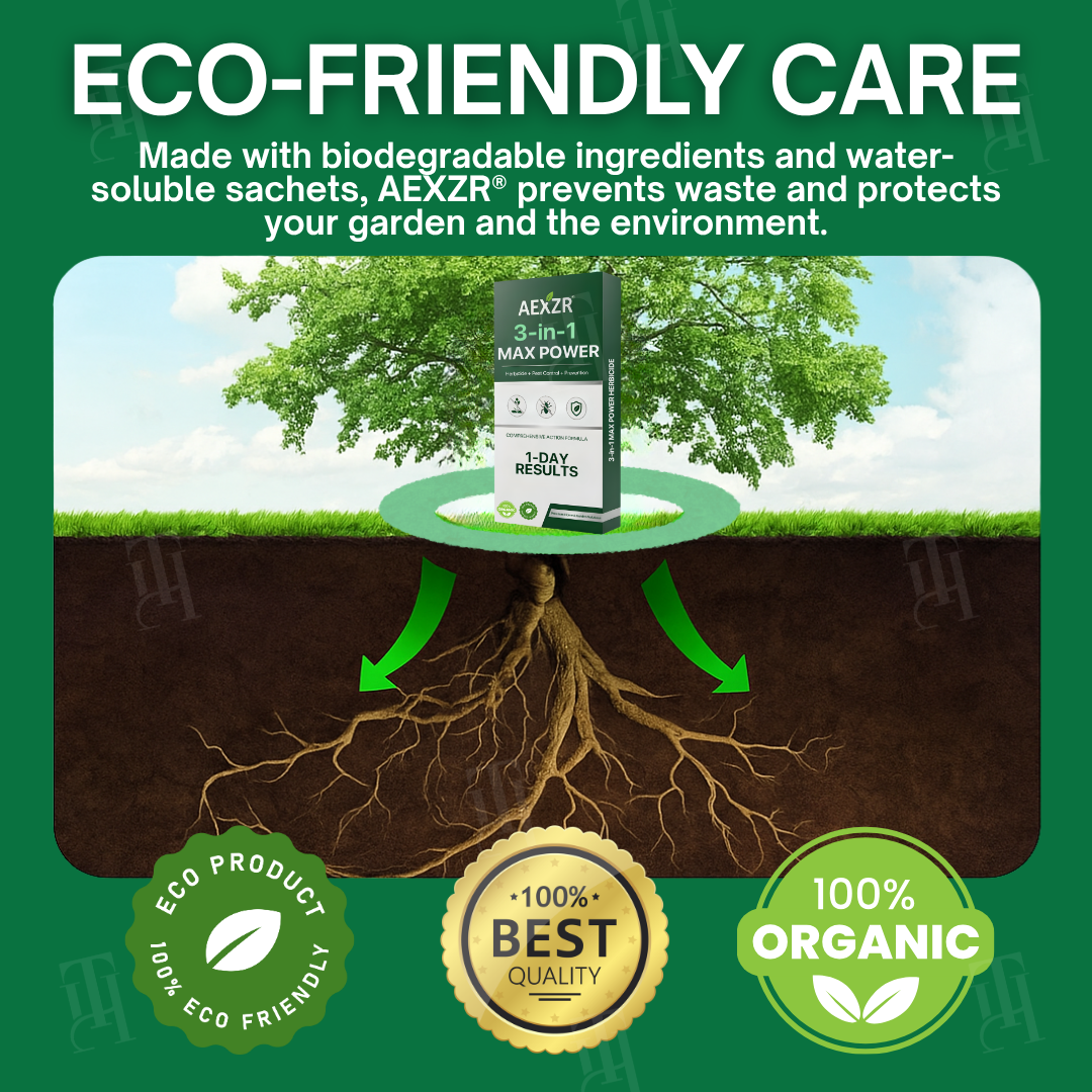 🏆AEXZR® 3 in 1 Max Power Herbicide Kill Weeds DEAD in 24 Hours – Organic, Pet-Safe Garden Guardian! 🔥
