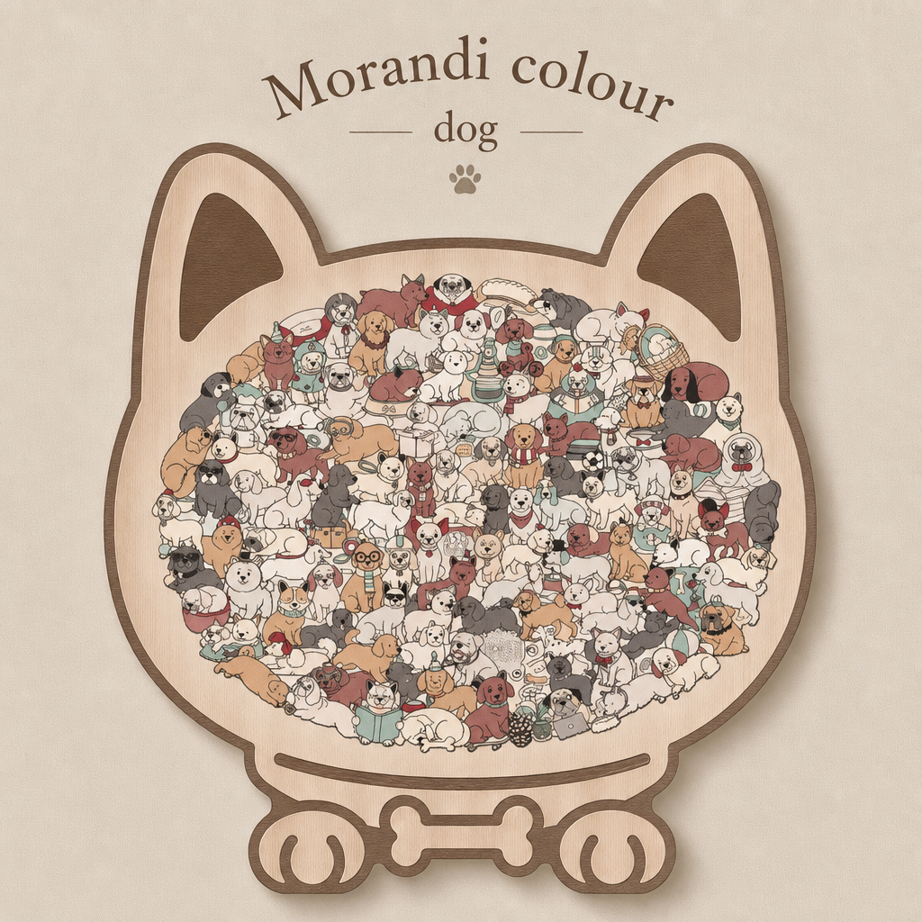 🔥 Morandi colour dog