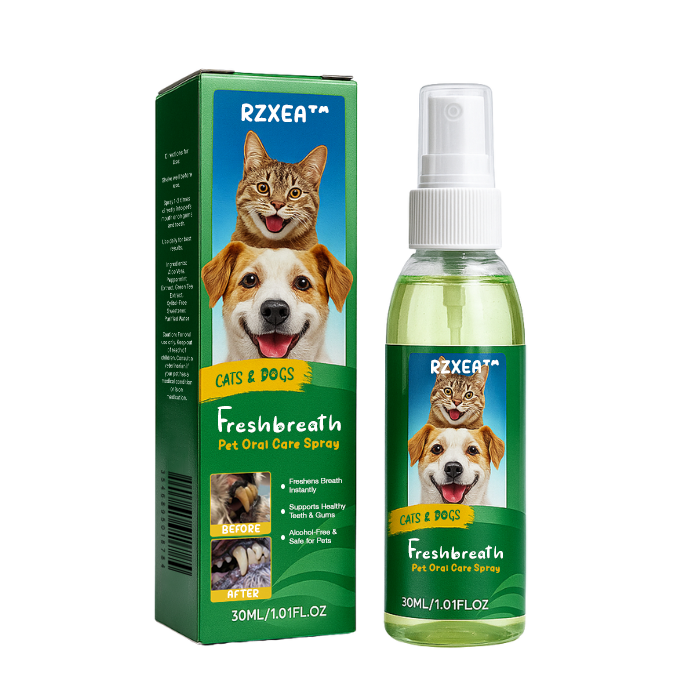 🏆✨RZXEA™ FreshBreath Pet Oral Care Spray – 🦷3-Day Fresh Breath Solution 🐾