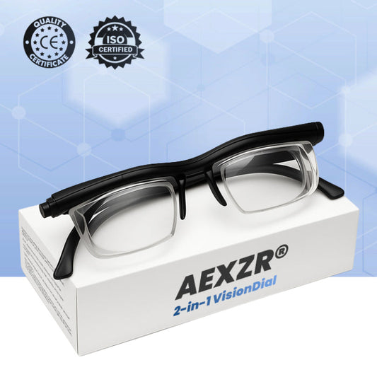 🏆Official Store | AEXZR® 2in1 VisionDial Adjustable Focus Glasses | Aerospace-Grade Titanium Frame✨