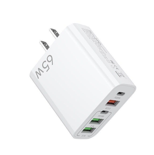 NOWORDUP® GaN 65W Intelligent Charger (3*USB-C + 2*PD Type C)