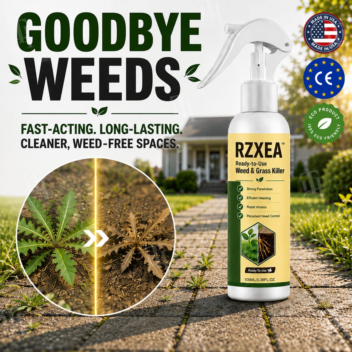 🎯 See a Weed? Spray It. RZXEA™ Ready-to-Use Weed & Grass Killer