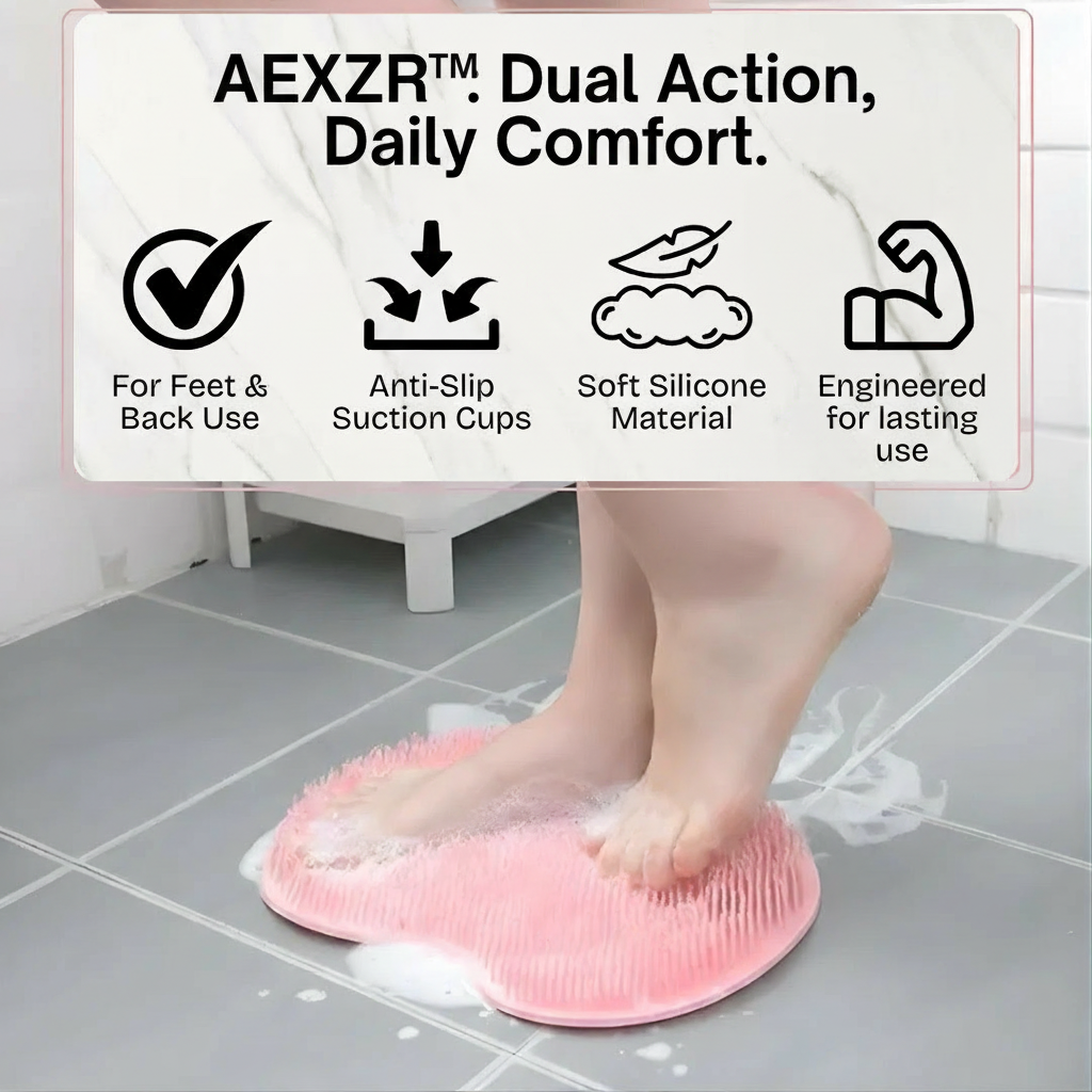 ✨AEXZR™ Shower Dual-Use Scrub & Massage Pad