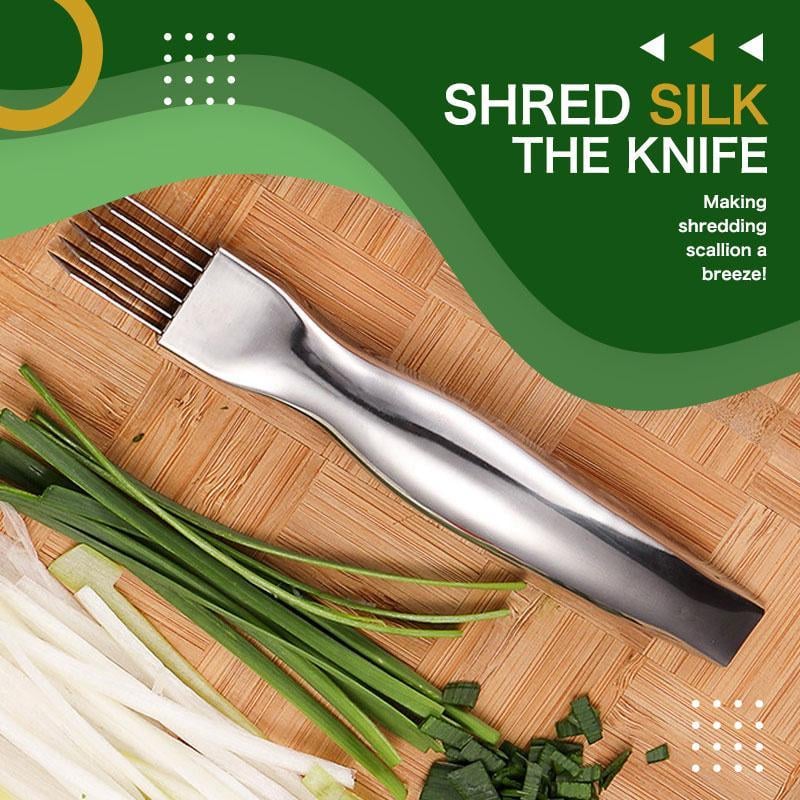 🔥Shred Silk The Knife – 🔪Multi-Blade Scallion & Vegetable Cutter, Effortless & Time-Saving✨