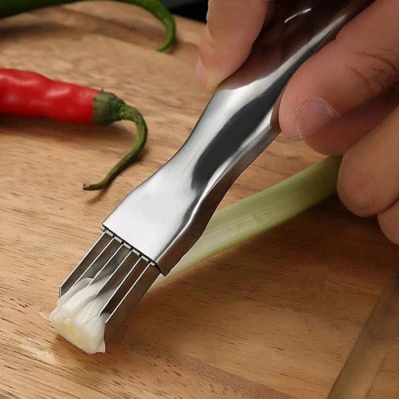 🔥Shred Silk The Knife – 🔪Multi-Blade Scallion & Vegetable Cutter, Effortless & Time-Saving✨