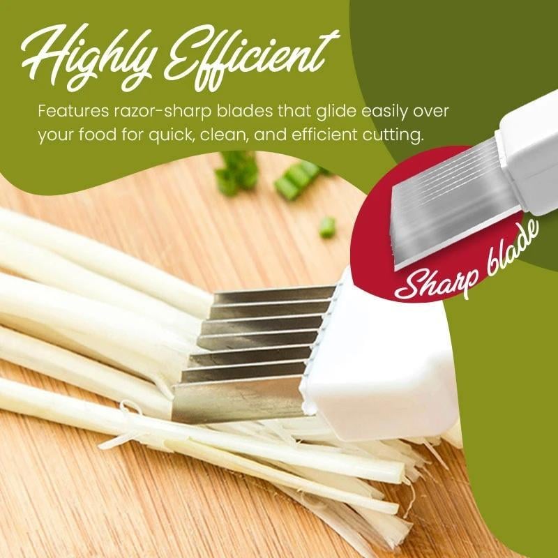 🔥Shred Silk The Knife – 🔪Multi-Blade Scallion & Vegetable Cutter, Effortless & Time-Saving✨